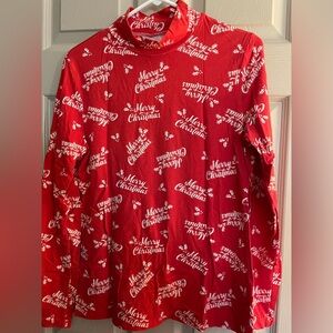 Mock Neck Christmas Tee